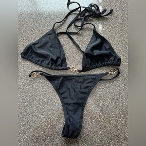 Shein O-ring Triangle Thong Bikini. Size Medium